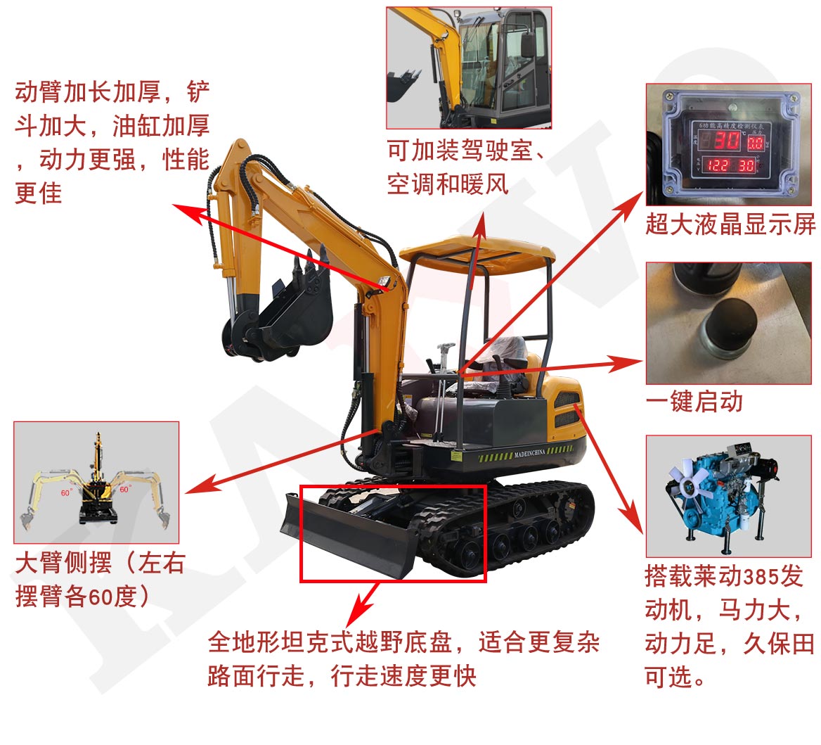 KV18-2小型挖掘機配置 KV18-2小型挖掘機配置