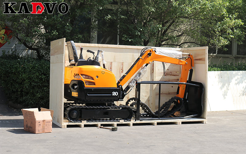凱迪沃重工1臺KV18小型挖掘機出口加拿大